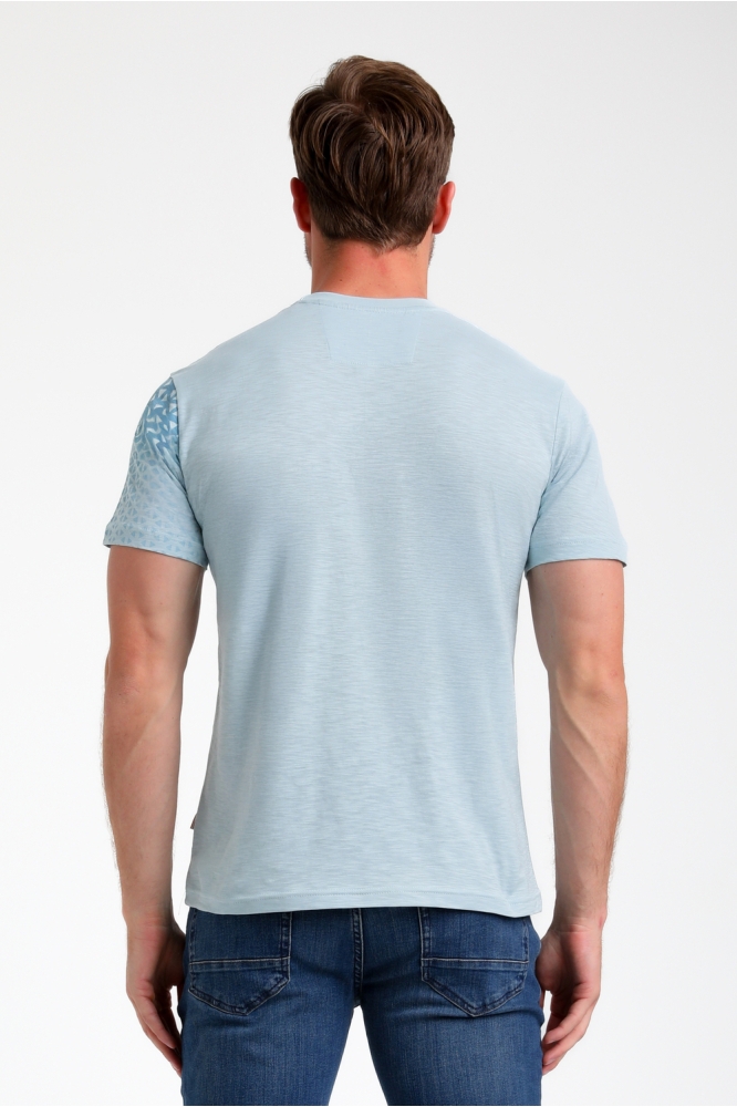 KATOENEN PRINT T SHIRT 155517 4001 bright blue